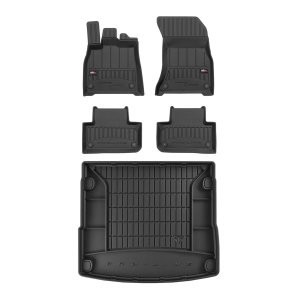 Audi Q5 Floor-Trunk Mats - Omac - 3D Premium - Black - 2018-2024 Audi Q5 Floor-Trunk Mats - Omac - 3D Premium - Black - 2018-2024